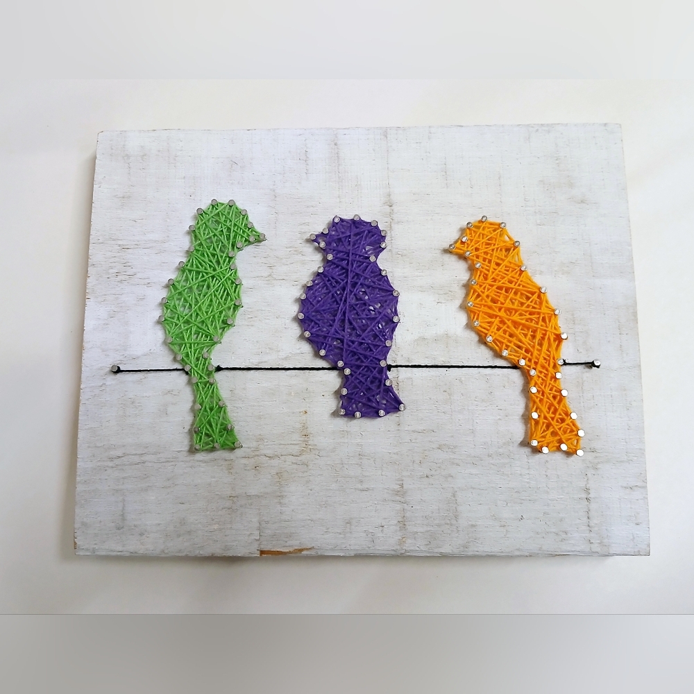 Colorful Bird String Art Decor